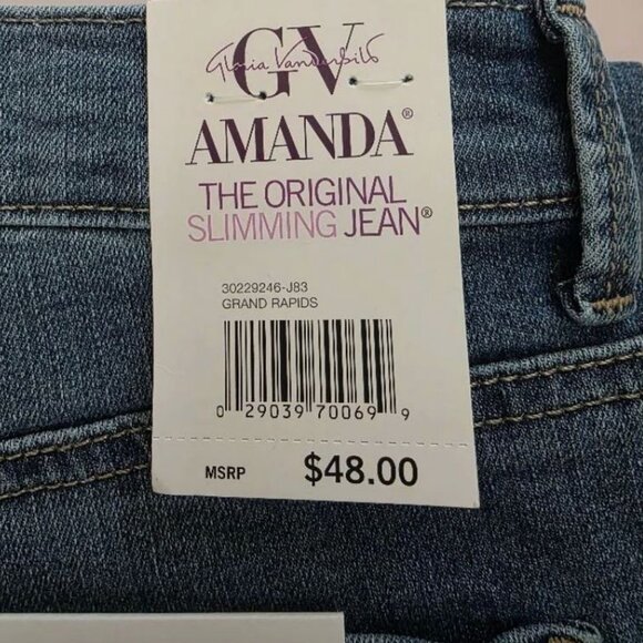 Women's Gloria Vanderbilt Amanda Classic Jeans ... Color: Grand Rapids Size: 12 - Picture 4 of 4